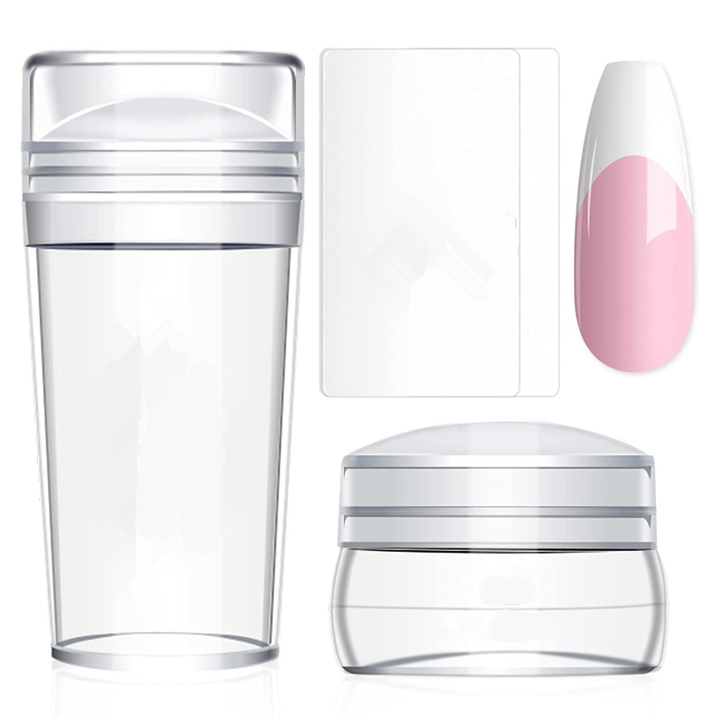 💖 French Tips Instantly with Clear Silicone Nail Stamper