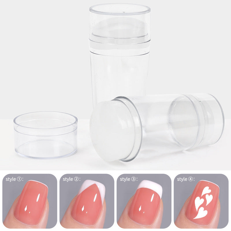 💖 French Tips Instantly with Clear Silicone Nail Stamper