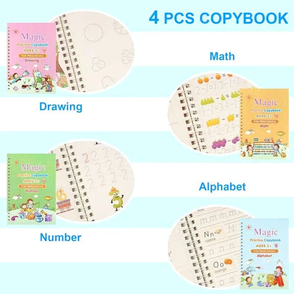 Kids Magic Practice Book Set of 4