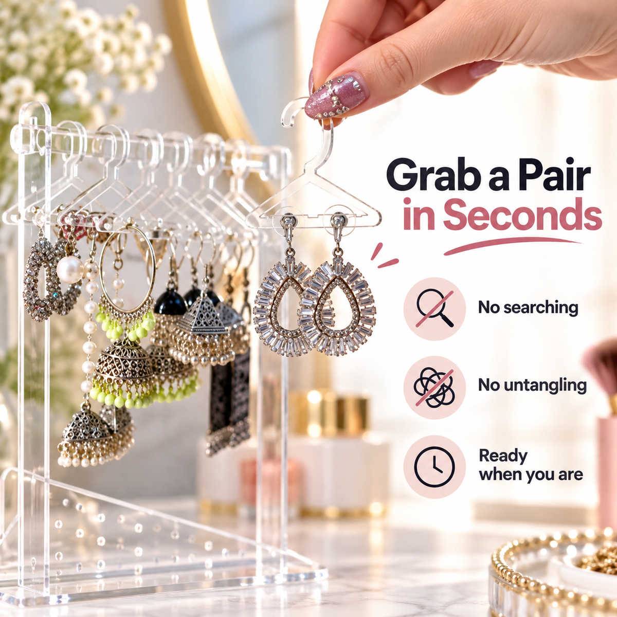 💎DreamJewel™  Earrings Stand Organizer - With Mini Hangers