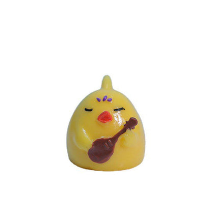 🐥 Tiny Cute Chicken Garden Ornament – Adorable Resin Decor for Your Space 🌿✨