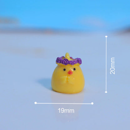 🐥 Tiny Cute Chicken Garden Ornament – Adorable Resin Decor for Your Space 🌿✨