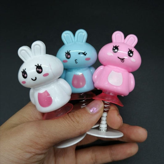 Adorable Plastic Bunny 🐰✨ Jumping Rabbit Toy Cute Spring Animal Doll 🌸💖