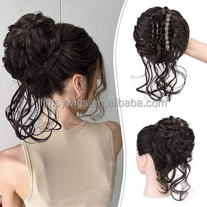 ✨ Synthetic Curly Messy Chignon Hair Bun ✨