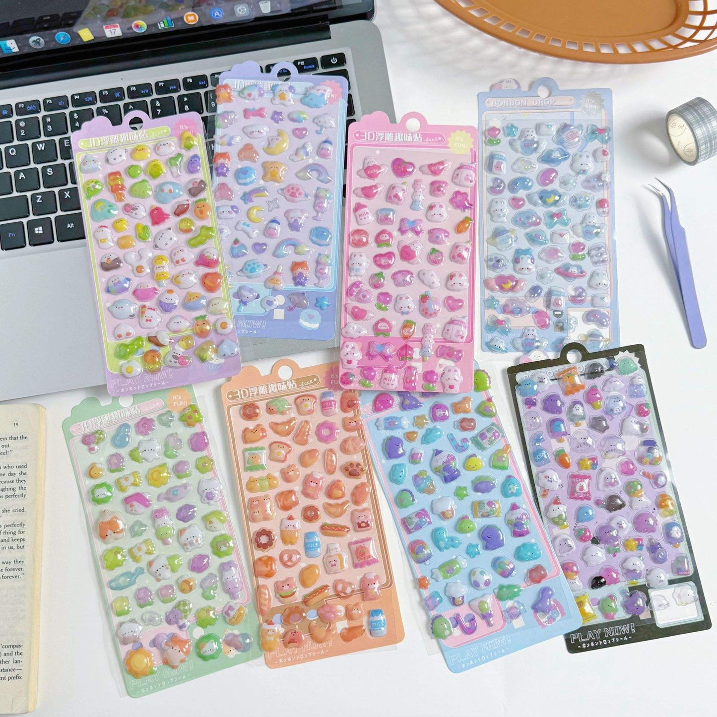 ✨ 3D Puffy Nail Art Stickers ✨