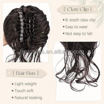 ✨ Synthetic Curly Messy Chignon Hair Bun ✨