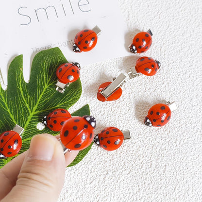 Mini Ladybug Hair Pins 🐞✨