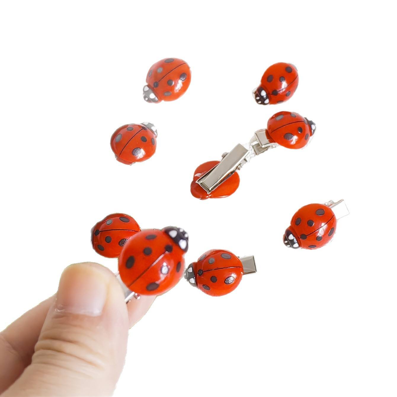 Mini Ladybug Hair Pins 🐞✨