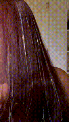 ✨ Glitter Hair Magic – Shine in Red, Pink & Gold ✨
