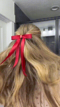 🖤 Magnetic Hair Bow Clip – Effortless Elegance