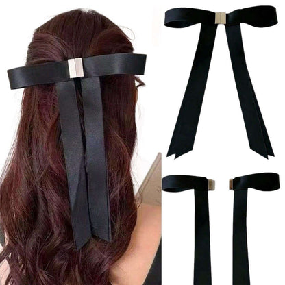 🖤 Magnetic Hair Bow Clip – Effortless Elegance