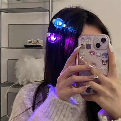 ✨ Glow Up Your Style – Bulb Light Hair Pins ✨