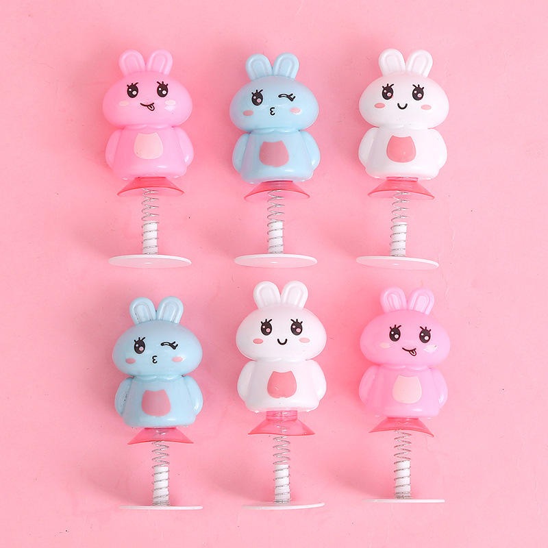 Adorable Plastic Bunny 🐰✨ Jumping Rabbit Toy Cute Spring Animal Doll 🌸💖