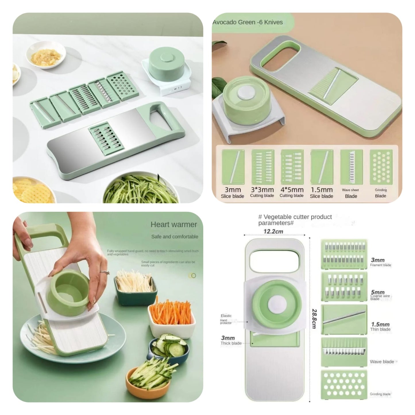 5 in 1 Vegetable slicer Stainless Steel Chopper