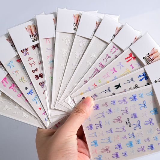 🎀 Cute & Trendy Nail Stickers for Every Style 💅🌈
