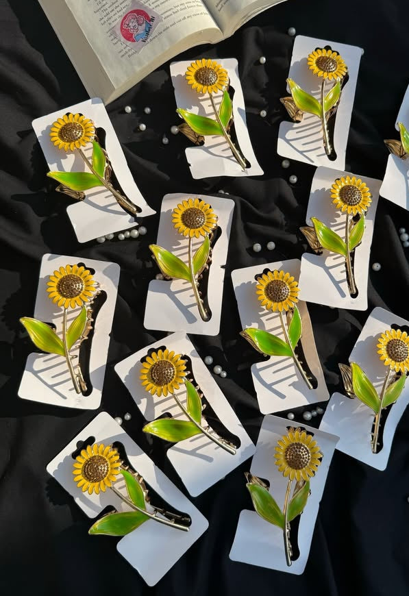 Sunflower Hair Clips for Summer Glow 🌻☀️
