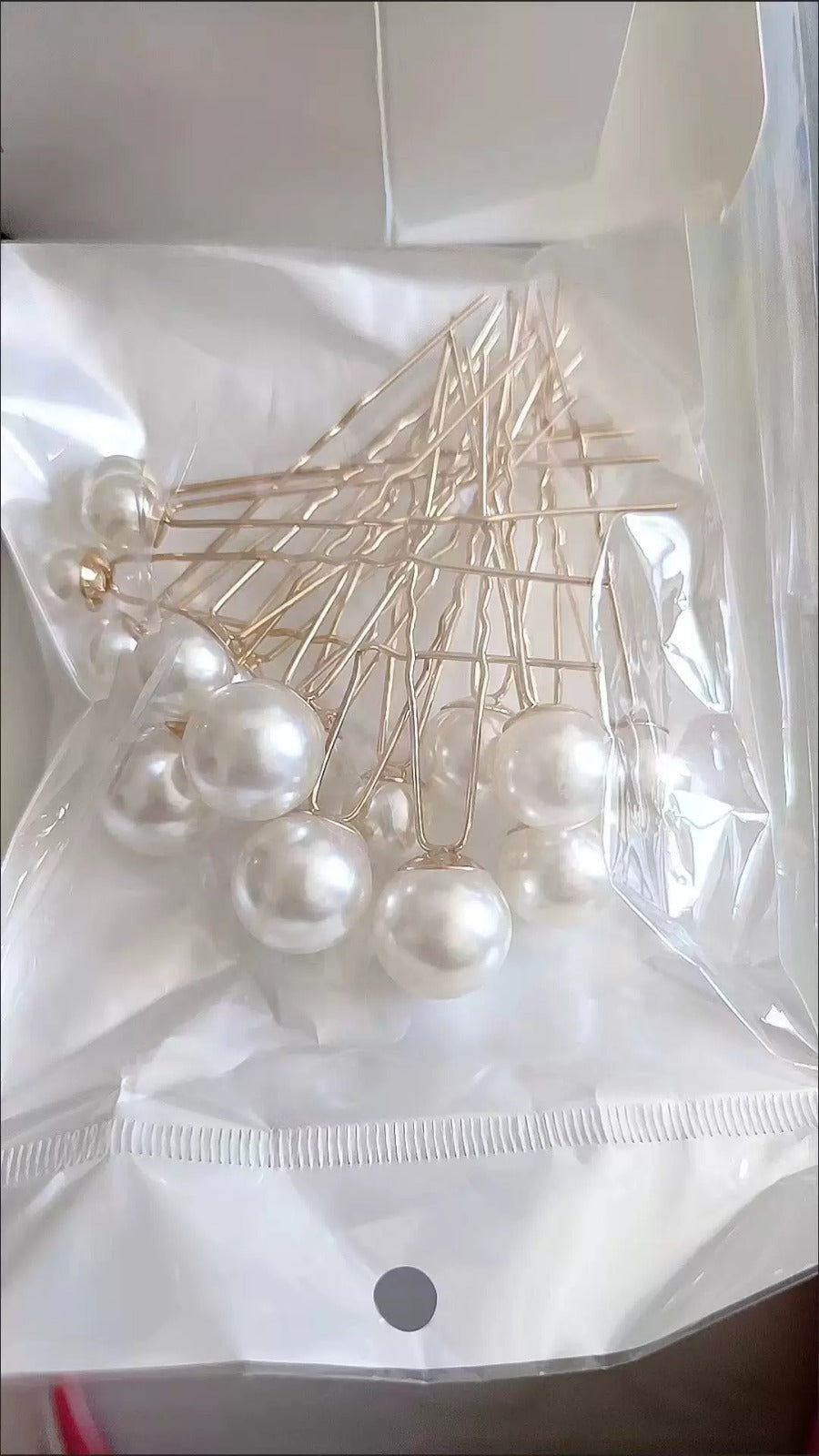 💫 Elegant Pearls U-Shaped Hairpins 💫